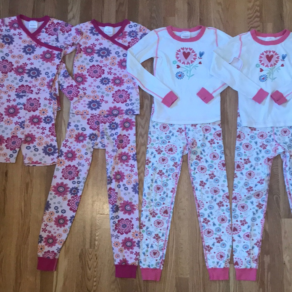 4 pack Hanna Andersson girl’s pajamas